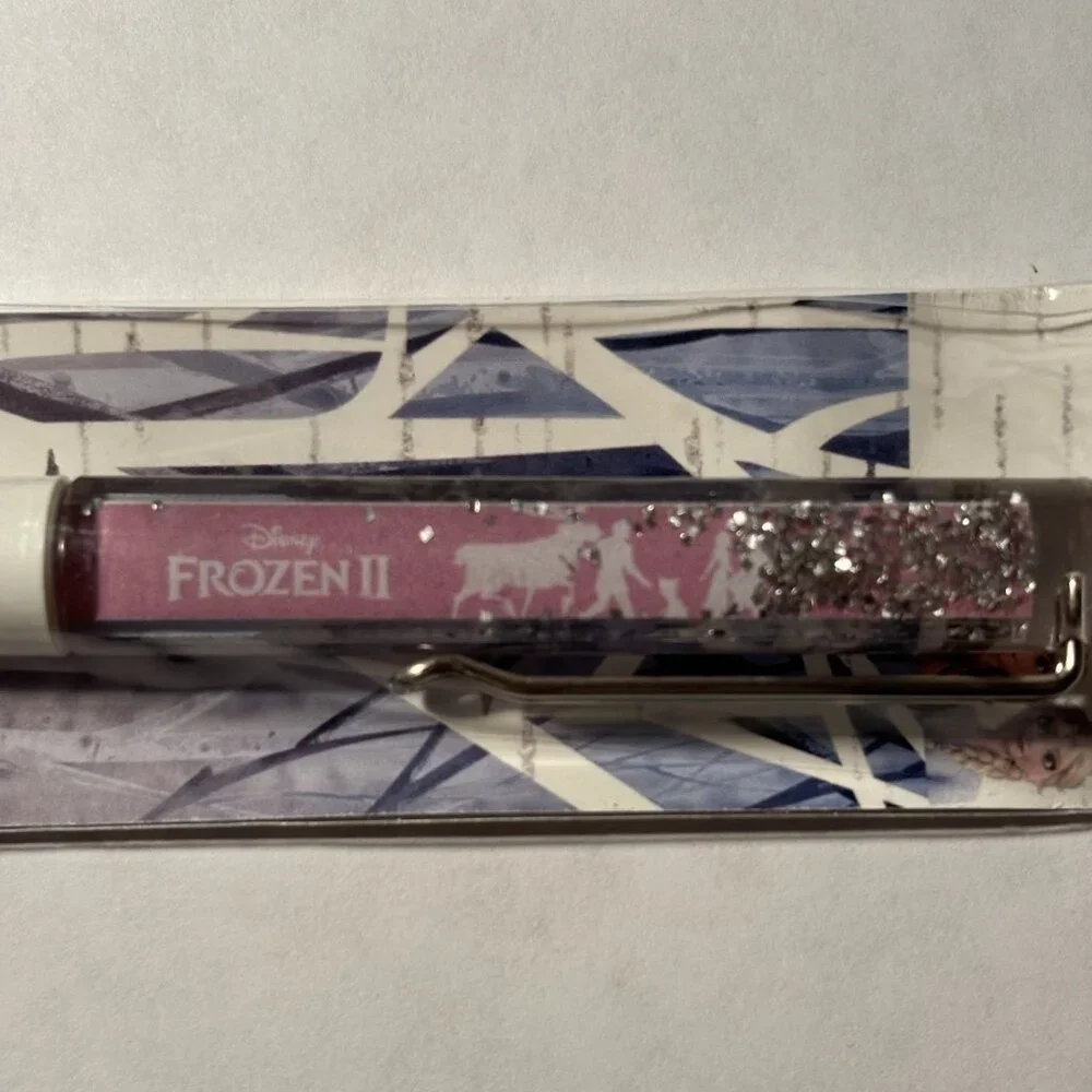 Walt Disney Frozen II 2 Floaty Pen Silver Glitter Moves by Elsa Movie Film